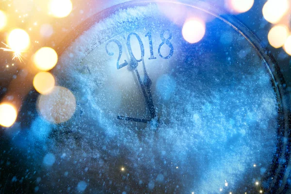 Art 2018 happy new years eve background — Stock Photo, Image