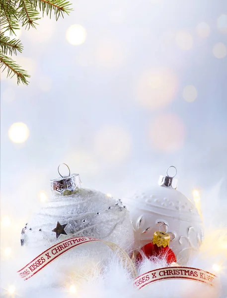 Konst jul semester part bakgrund; semester dekoration och — Stockfoto