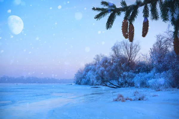 Feliz Natal e feliz ano novo cumprimentando fundo com cópia — Fotografia de Stock