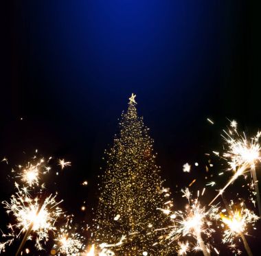 ışık arka plan Sanat Noel ağacı ve tatil