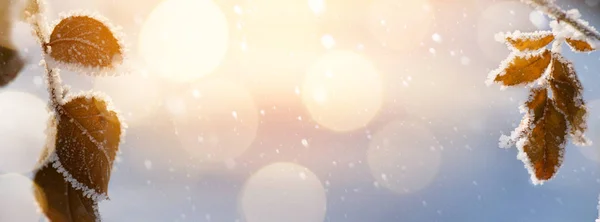 Abstrakter weihnachtlicher Hintergrund; Winterlandschaft — Stockfoto
