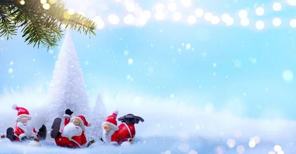 Art Christmas Holiday Background with Christmas Tree decoration — ストック写真