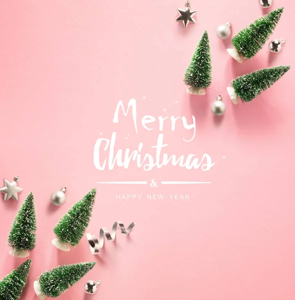 Art Merry Christmas en Happy Holidays wenskaart, frame, ban — Stockfoto