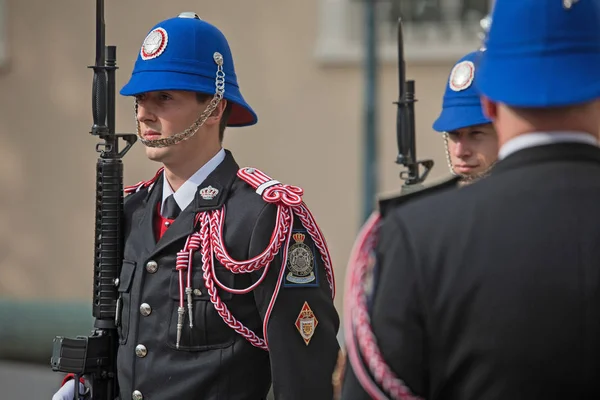 Střídání stráží obřadu v Monaku — Stock fotografie