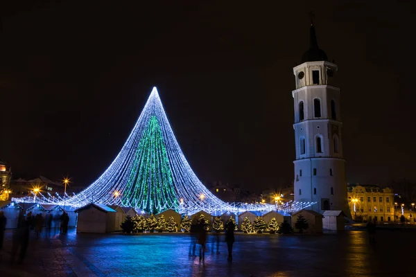 Vilnius vánoční strom 2016 — Stock fotografie