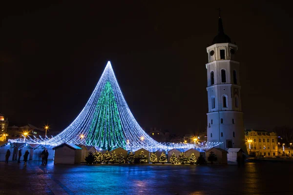 Vilnius kerstboom 2016 — Stockfoto