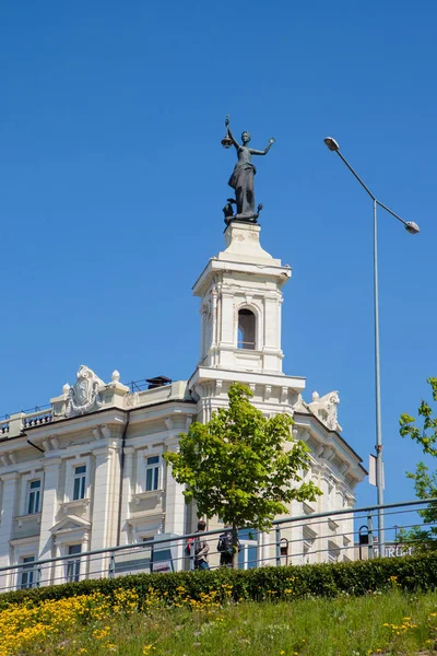 Vilnius Lituania Maggio 2015 Statua Dell Elettricità Cima Museo Dell — Foto Stock