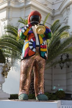 Statue of Miles Davis in Nice, France clipart