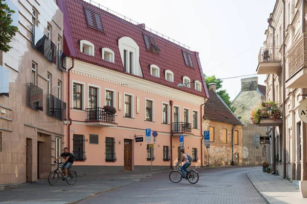 Calle Odminiu en Vilnius, Lituania — Foto de Stock
