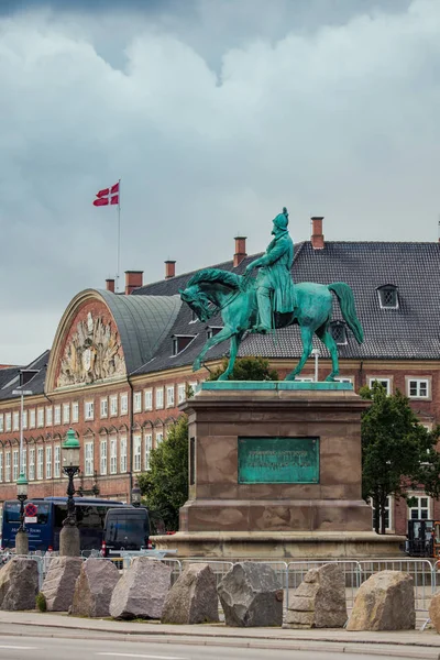 Ryttarstaty av Frederick Vii i Köpenhamn, Danmark — Stockfoto