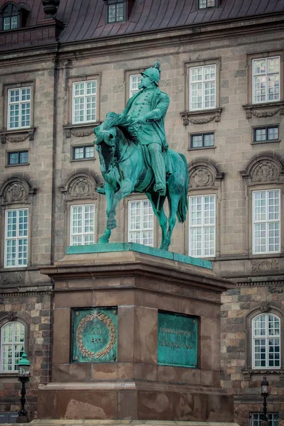 Statua equestre di Federico VII a Copenaghen, Danimarca — Foto Stock