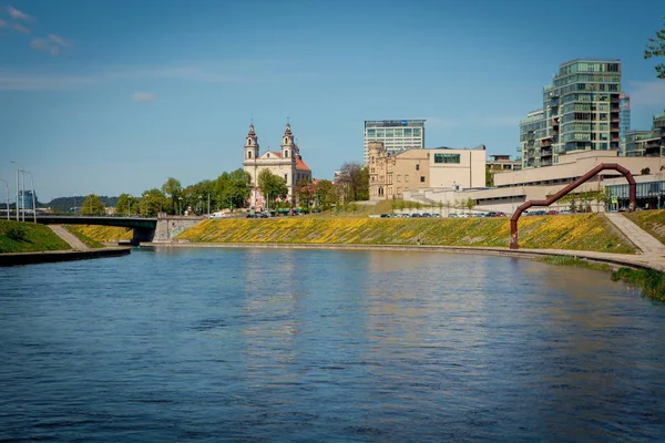 Río Neris en Vilna — Foto de Stock