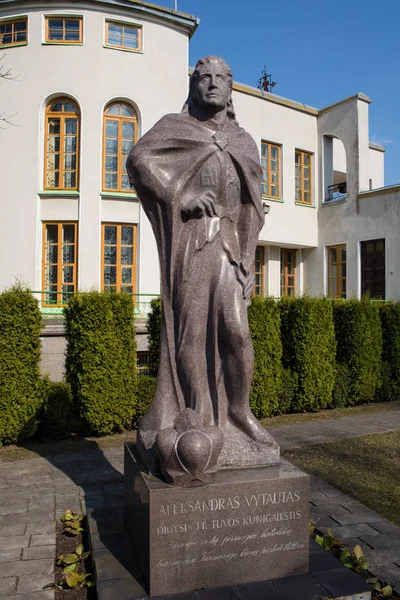 리투아니아의 훌륭한 공작 Vytautas 기념물 — 스톡 사진