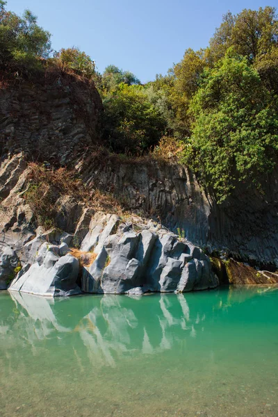 Paisaje de la garganta de Alcántara — Foto de Stock