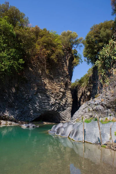 Alcantara Gorge scenery — Stock Photo, Image