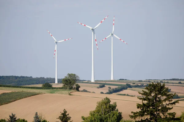 Větrné elektrárny v Rakousku — Stock fotografie