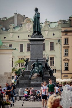 Adam Mickiewicz Anıtı Krakow 'da