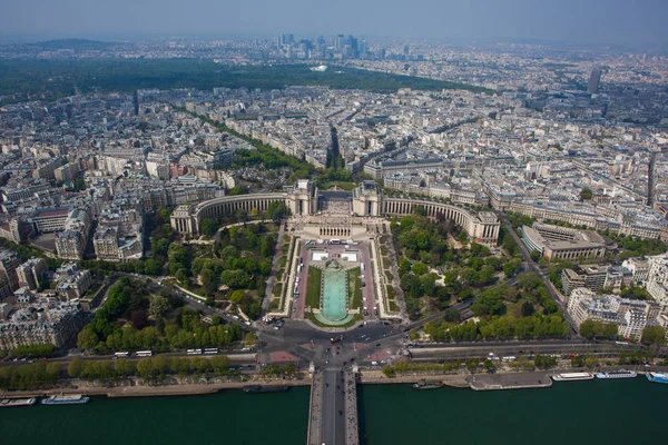 Vista aerea Trocadero e Trocadero Garden — Foto Stock