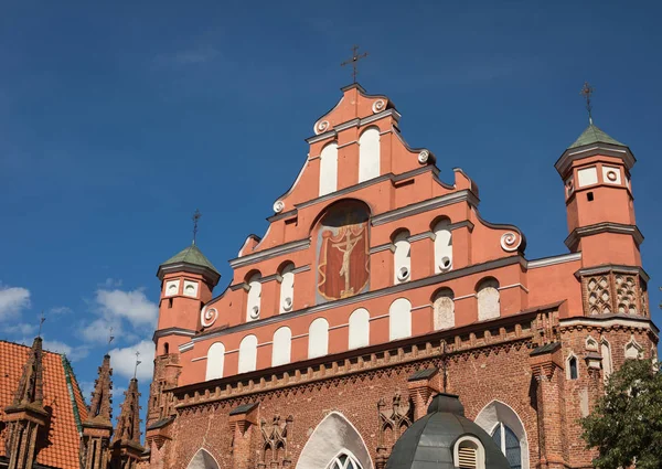 Kościół Świętego Franciszka i bernadine w Wilnie — Zdjęcie stockowe