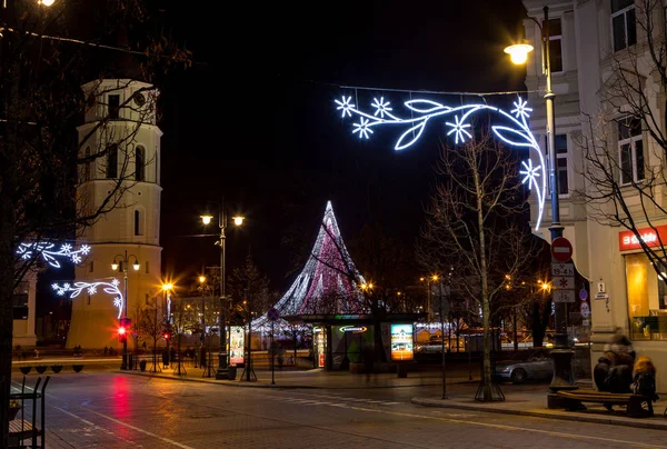 Vilnius in der Weihnachtszeit — Stockfoto