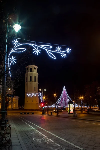 Vilnius in der Weihnachtszeit — Stockfoto