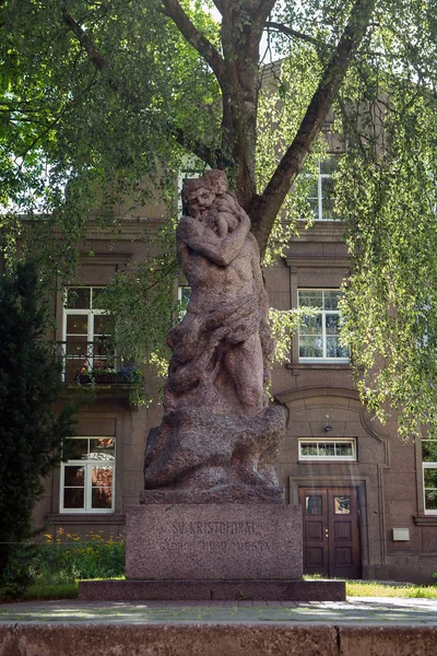 Statua di San Cristoforo a Vilnius — Foto Stock