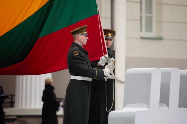 リトアニア国家としての地位の回復の 100 周年 — ストック写真