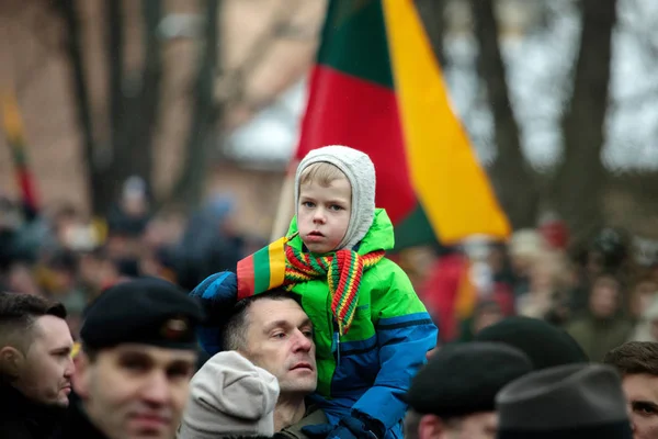 100th anniversary of the restoration of Lithuanian statehood — Stock Photo, Image