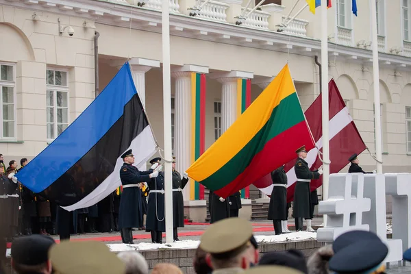 100th anniversary of the restoration of Lithuanian statehood — Stock Photo, Image