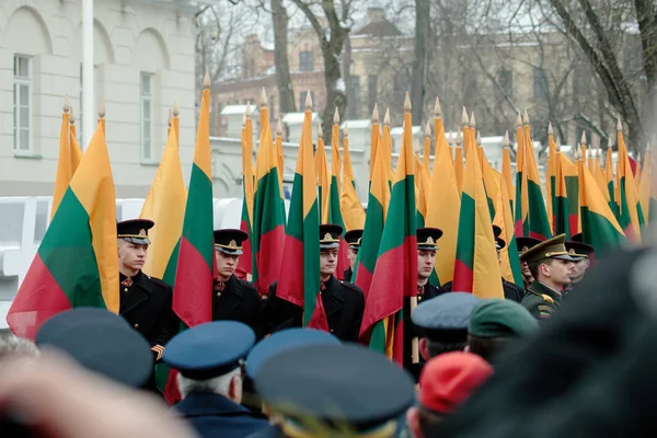 100-årsjubileum av återställandet av litauiska statsbildning — Stockfoto