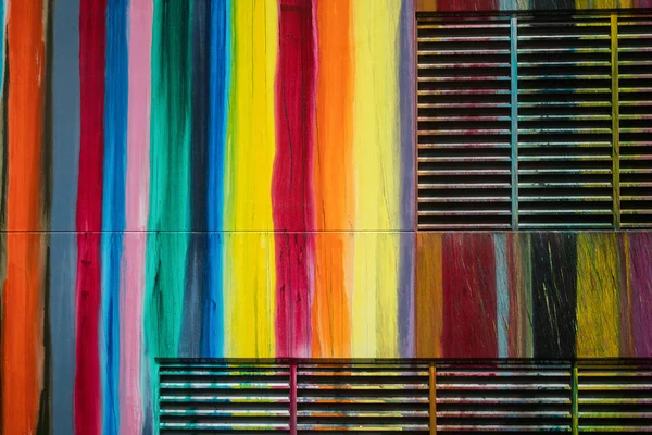 Fragmento de parede colorida — Fotografia de Stock