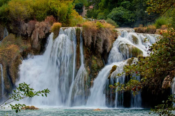 Skradinski Buk Waterfall Krka National Park Dalmatia Croatia Europe — Stock Photo, Image