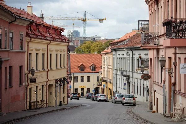 Blízkosti Uzupis ulice v Vilnius — Stock fotografie