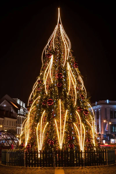 Weihnachtsbaum von Vilnius 2019 — Stockfoto