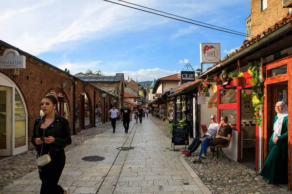 Gamla stan gatan i Sarajevo — Stockfoto