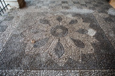Pebble floor in Cimiez monastery