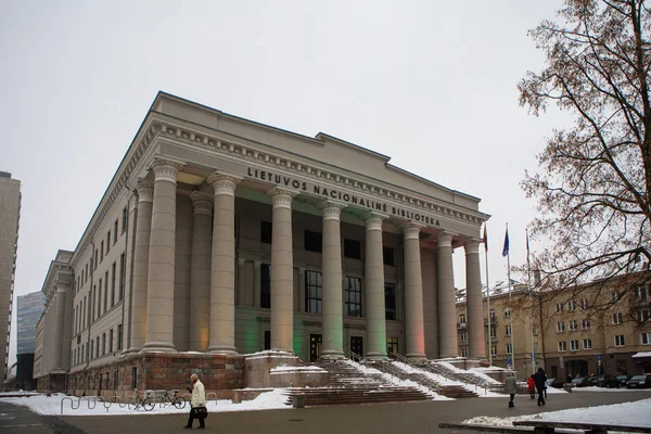 Martynas Mazvydas nationalbibliotek i Litauen — Stockfoto