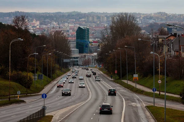 Vilnius 'ta Ukmerges Caddesi — Stok fotoğraf