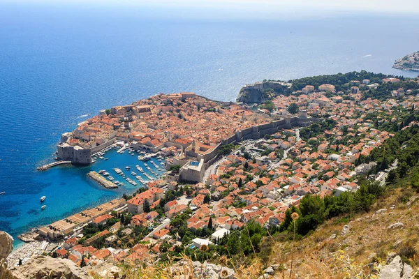 Pohled na staré město Dubrovník, Chorvatska — Stock fotografie