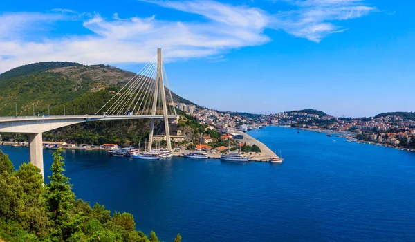 A Ponte Franjo Tudjman em Dubrovnik — Fotografia de Stock