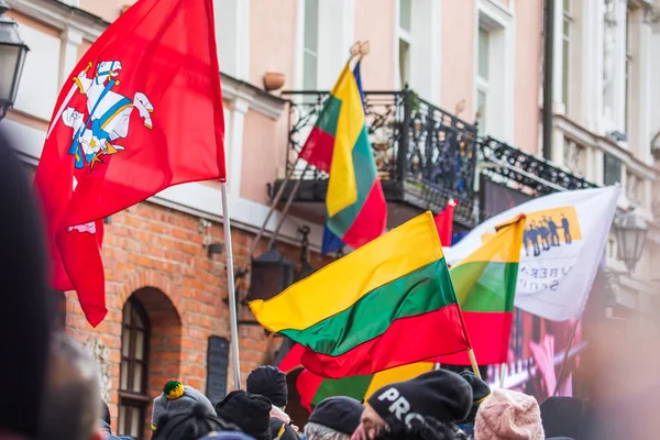Dzień Niepodległości w Wilnie 2020 — Zdjęcie stockowe