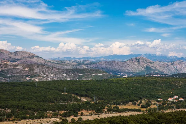 Croatian Landscape Mountainpeaks Dubrovnik — Stock Photo, Image