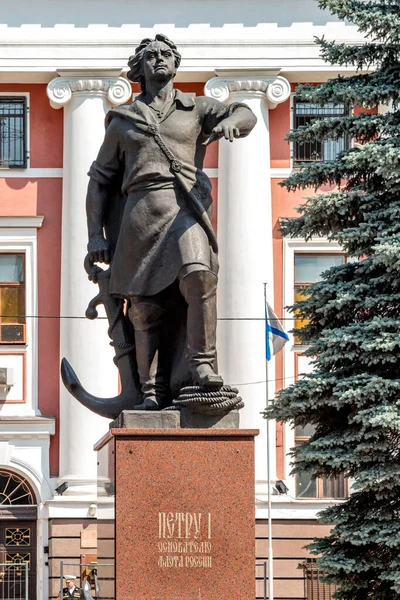 Kaliningrad Russia Giugno 2019 Pietro Grande Monumento Fuori Dal Quartier — Foto Stock