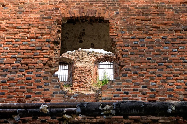 Enorme Ruïnes Van Het Oude Kasteel Ragnit Ragaine Neman Voormalig — Stockfoto