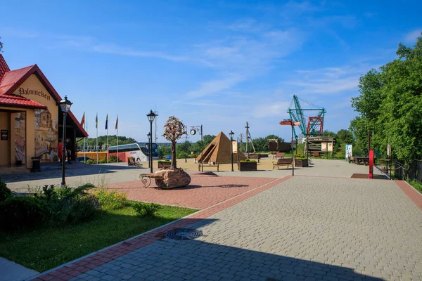 Yantarny Rússia Junho 2019 Edifício Administrativo Joalharia Que Vende Lembranças — Fotografia de Stock