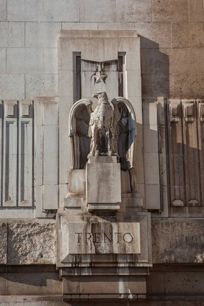 Architectonische Details Van Het Centraal Station Van Milano — Stockfoto