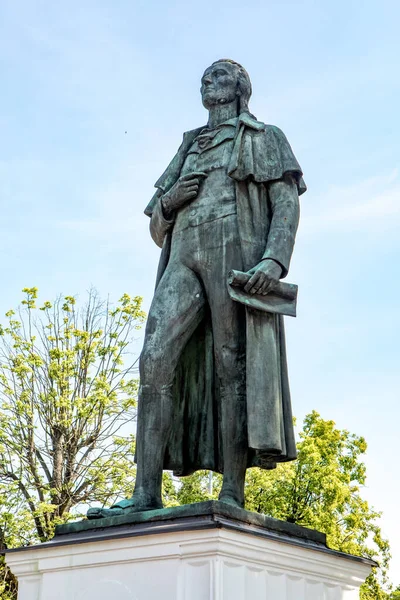 Kaliningrado Rússia Junho 2019 Monumento Poeta Alemão Johann Christoph Friedrich — Fotografia de Stock