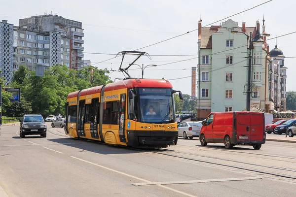 Kaliningrad Rusland Juni 2019 Een Van Belangrijkste Straten Van Stad — Stockfoto