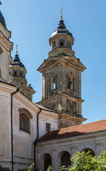 Pazaislis修道院和参观教堂 立陶宛最宏伟的意大利巴洛克建筑范例 — 图库照片