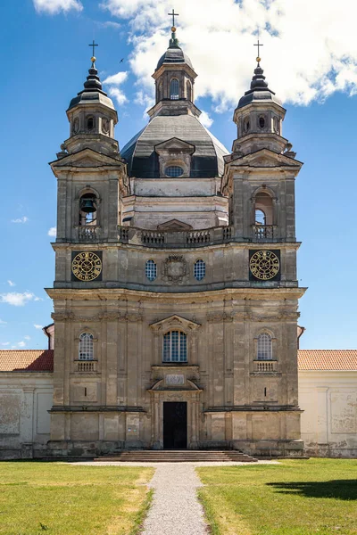 Pazaislis Manastırı Ziyaret Kilisesi Litvanya Daki Muhteşem Talyan Barok Mimarisi — Stok fotoğraf